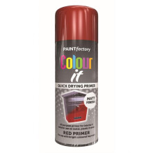 RAPIDE Colour It Primer Spray Paint Quick Drying Wood Plastic Primer Red 400ml