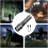 Rechargeable Camping Flashlight, Powerful Flashlight for Hiking, Rechargeable Flashlight with 3 Modes, Powerful Torch, High Lumen Flashlight 3