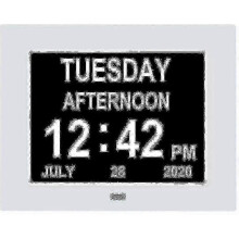 Ceas digital pentru demență, ceas de zi, afișaj clar, neabreviat, And-yzy