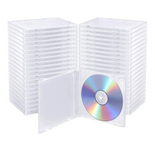 Paquete de 25 Estuches para CD de 10,4 mm, Transparentes, para Almacenamiento de CD Individuales, Estuches Protectores para CD en , Repuesto