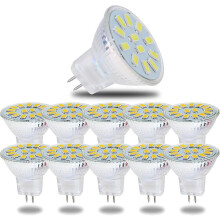 Mr11 GU4 5w LED-lampa, kallvit, 6000k 600 lumen LED-lampor, ersättning för 50w halogenlampor, LED-lampor, ej dimbara, 120 strålv
