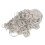 Matte silver curly braided wig, heat resistant, 72cm 3