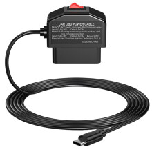 Registratore di Guida per Auto, Monitor di Parcheggio Intelligente OBD, Cavo di Alimentazione ABS Step-Down da 12V/24V A 5V3A con Protezione da