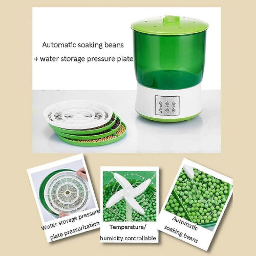 Automatic Bean Sprouts Machine with Smart Growth Control, NoSoak Planting for Quick Home Sprouting 2