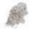 Matte silver curly braided wig, heat resistant, 72cm 5