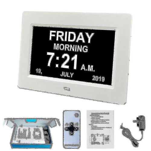 Digital Dementia Clock Clock Day Clock Display Clear Unabbreviated And-yzy 1