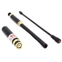 Antena Telescópica AL800 BNC de Doble Banda VHF UHF de Alta Ganancia para Walkie-Talkie IC-V85 V8 V82 para TK308 TH-28A
