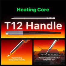 MECHANIC Estación de Soldadura T12 Pro Max con Control Inteligente de Temperatura y Modo de Suspensión Automática (para Reparación de PCB de