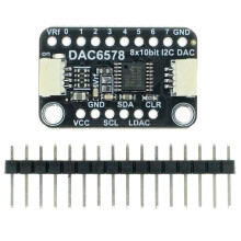 Modulo DAC I2C A 8 Canali e 10 Bit - Scheda Breakout DAC6578 per un'Uscita di Tensione Analogica Precisa per e Dispositivi Elettronici DIY