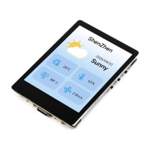 Scheda di Sviluppo ESP32-C5 con Display LCD Touch da 2,8 Pollici, Risoluzione 240x320, 262.000 Colori, SPI IPS, Dual-Band 2,4 GHz/5 GHz, BLE 5, Zigbee