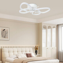 LED Butterfly Ceiling Lamp with Remote Control 25W Modern Ceiling Light White/Warm/Neutral Lighting, Cute Cartoon Chandelier for Bedroom Children's Ro