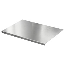 Tabla de Cortar de Acero Inoxidable para Cocina, Tabla de Picar y Amasar No Tóxica con Tapete de Corte