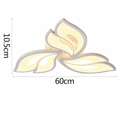 Modern LED Ceiling Lamp Leaf Shape Ceiling Light Lighting 3 Colours Ceiling Light for Bedroom Dining Room 36W 2