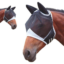 Horse UV Protective Mosquito Repellent Mask with Ears and Breathable Design, Horse Supplies, Gift for Equestrians, Stable Essentials, Equine Care Gear