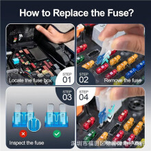 5 Ensemble de 180 Fusibles Assortis pour Voiture, 60 -Fusibles Ă Lame pour Voiture + 60 Fusibles Standard pour Automobile + 60 Micro-Fusibles +