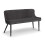 Luxe High Back Bench - Grey 2