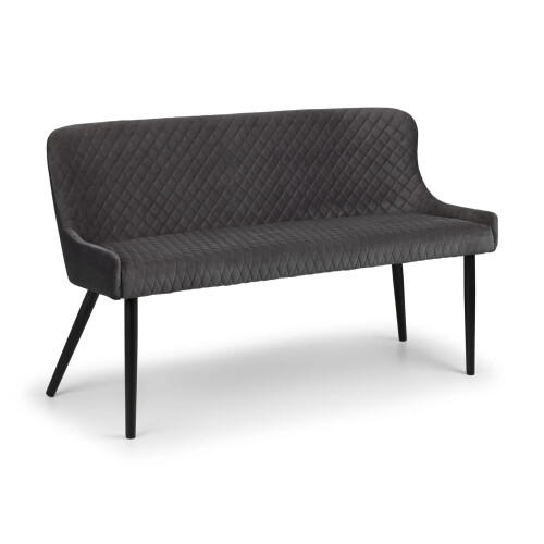 Luxe High Back Bench - Grey 1