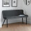 Luxe High Back Bench - Grey 1