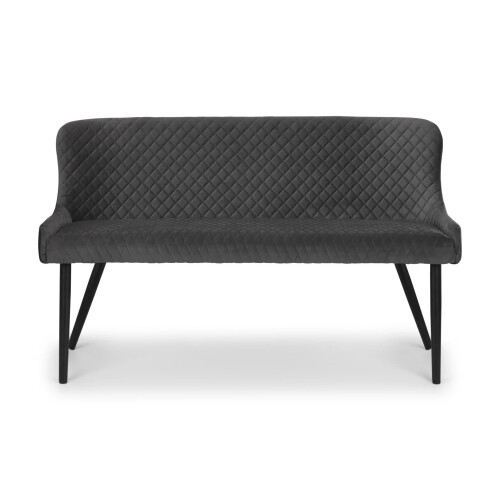 Luxe High Back Bench - Grey 2
