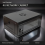 JUSTOP 4U 400mm Wall Mounted Network Cabinet Black 7