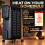 MYLEK (2kW) Oil Filled Radiator Digital LED Display Wifi Enabled Timer 9
