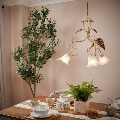 (Chandelier) Visconte Siena Floral Lights 1