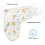 Callowesse Newborn Swaddle 0-3m Curious Cubs x3 6