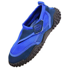 (Blue / Blue, Adults UK 4) GEEZY NEW Boys Girls Mens Womens Aqua Beach Surf Wet Water Shoes Wetsuit Boots Nalu