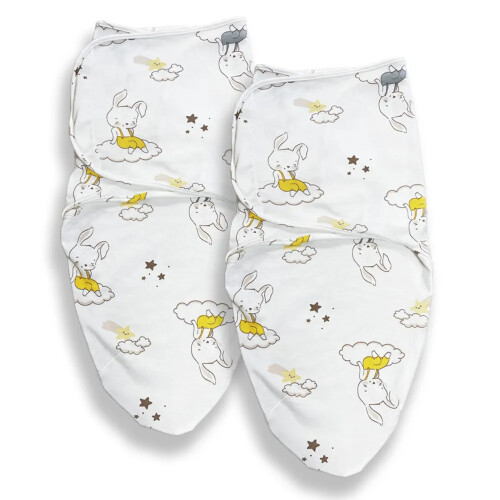 Callowesse Newborn Swaddle 0-3m Bunny Dreams x2 1