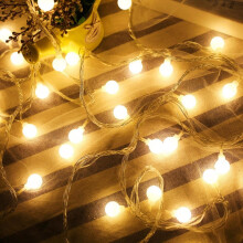 Globe String Lights Waterproof, 60 LED Plug in Fairy Lights, 8 Modes Christmas Lights Mains Powered Outdoor/Indoor Decorations for Bedroom, Patio