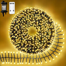 Christmas Cluster String Lights, 720 LED Plug-in Fairy Lights with 8 Modes, Waterproof Tree Light for Outdoor Indoor Decorations