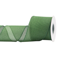 Burlap Wired Edge Ribbon 75mm x 9 Meters, Forest Green, Ideal for Crafting, Gift Wrapping, Wreath, Christmas Tree, and Rustic Wedding Decorations