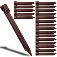 30 Pack Plastic Ground Stakes10 inch Heavy Duty Landscape Edging Border Stakes Anchoring Spikes for Edging Terrace Board and Christmas Inflatables