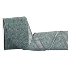 Teal Burlap Ribbon - 64mm x 9M | Faux Jute Wired Ribbon for Wreaths, Christmas Decorations, Rustic Weddings, and Large Bow