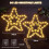 Star Christmas Window Lights Battery Operated, 33CM, 2 Pack, Warm 2