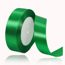 Green Ribbon 25mm x 23 Meters Satin Ribbon for Gift Wrapping