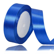 Blue Ribbon 25mm - 23 Meters Royal Blue Satin Ribbon for Crafting
