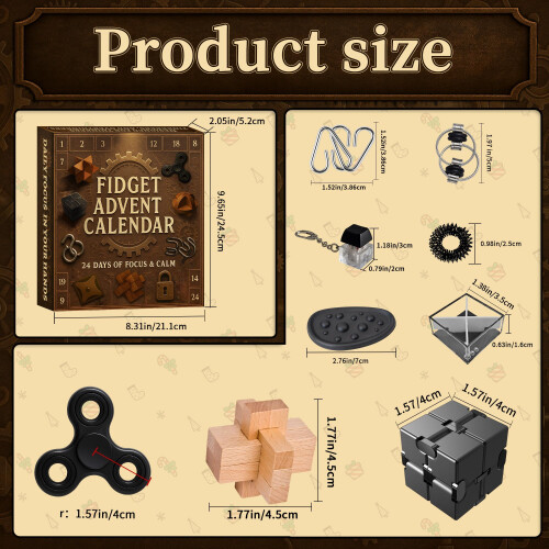 Fidget Advent Calendar 2026 for Adults Teens 1