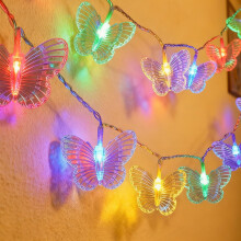 Butterfly Fairy Lights, 10 LED Battery Operated Light for Christmas Wedding Birthday Party Valentine's Day Indoor Outdoor Garden Bedroom Camping
