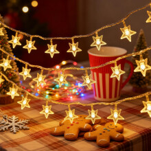 Star Fairy Lights, LED Battery Powered String Lights for Christmas Wedding Birthday Indoor Outdoor Decorations F6-XXDC
