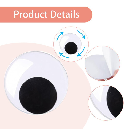 2 Pcs Large Googly Eyes Self Adhesive,80mm Giant Googly Eyes 2