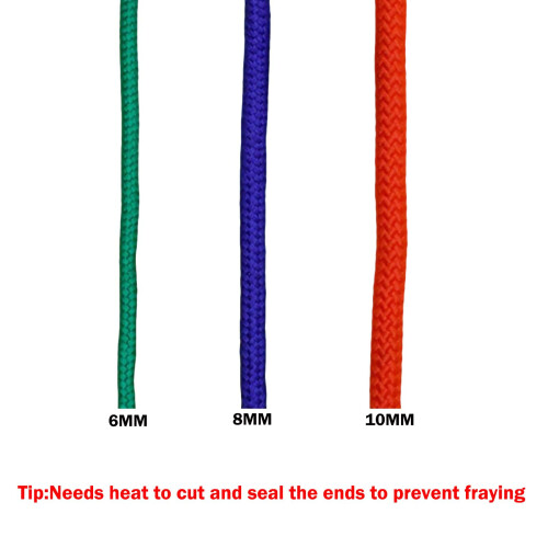 6MM/8MM/10MM 64FT Thick Braid Nylon Rope Multi-functional Hanging Cord 1