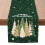 Christmas Table Runner,Green 30x180cm Xmas Tree Table Runner Decorations 1