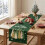 Christmas Table Runner,Green 30x180cm Xmas Tree Table Runner Decorations 4