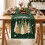 Christmas Table Runner,Green 30x180cm Xmas Tree Table Runner Decorations 5