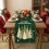 Christmas Table Runner,Green 30x180cm Xmas Tree Table Runner Decorations 6