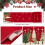 Christmas Table Runner,Red 30x180cm Xmas Tree Table Runner Decorations 2