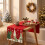 Christmas Table Runner,Red 30x180cm Xmas Tree Table Runner Decorations 5