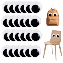 24 Pcs Large Googly Eyes,Self Adhesive 50mm Giant Googly Eyes for Party Decorations Christmas Trees Lawns Car Classroom DIY Craft Projects