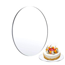 Round Acrylic Cake Disc 30cm, Cake Blanks Plexiglass Sheet, Cake Board DIY Painting Christmas Decorations (4mm Thick)
